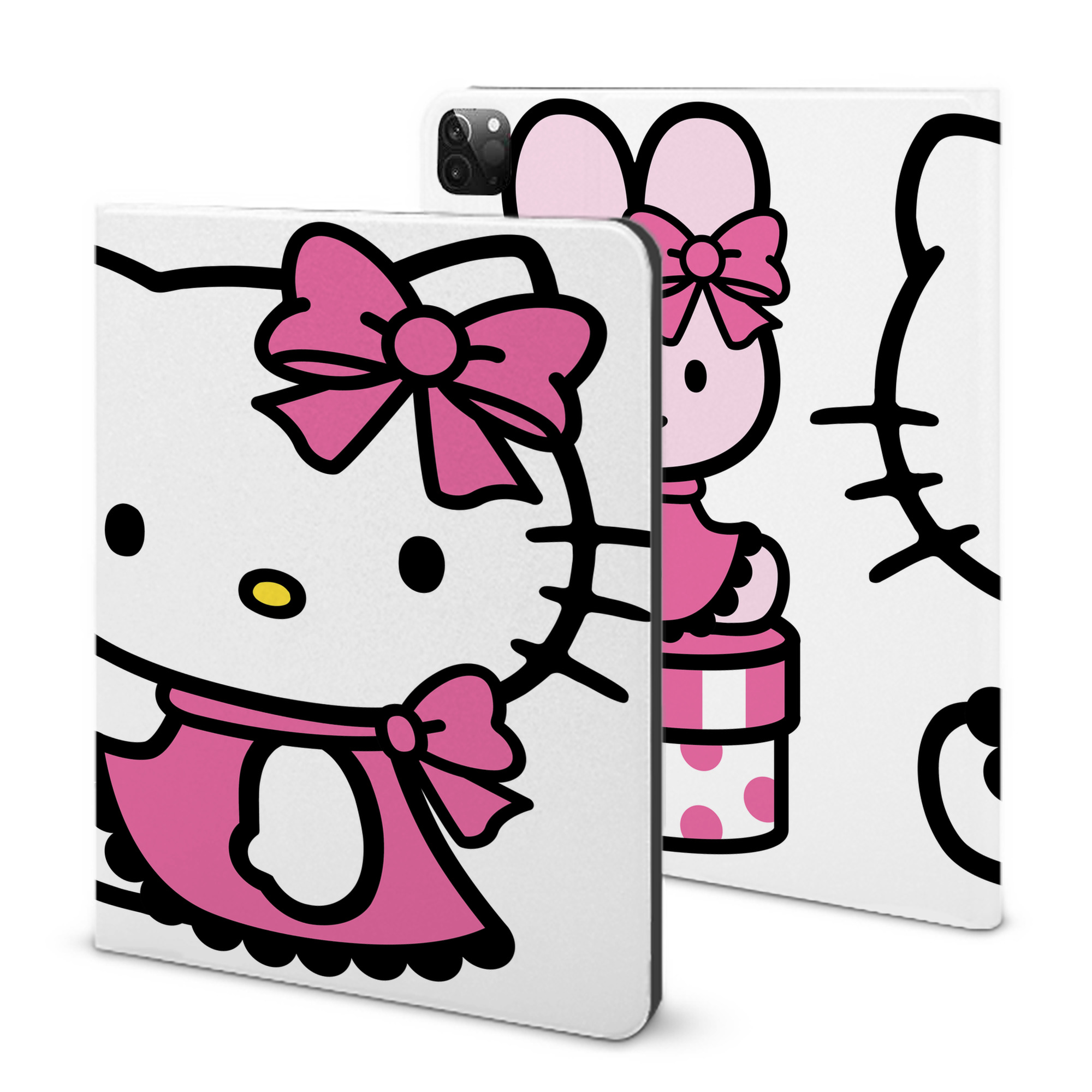 （画像用） Hello Kitty ハローキティ IPadケース ペンホルダー付き ブックスタイルデザイン